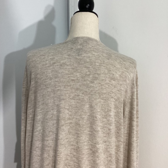 INC INTERNATIONAL CONCEPTS WOMAN PLUS 2X CASHMERE BLEND OATMEAL CARDIGAN - Picture 10 of 13